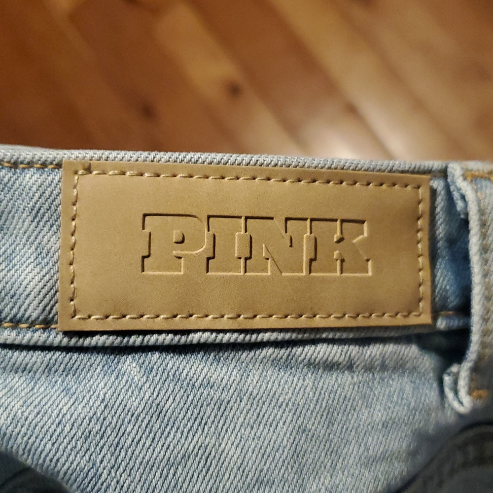 PINK Victoria's Secret Light Wash Wide-Leg Jeans - Picture 4 of 10